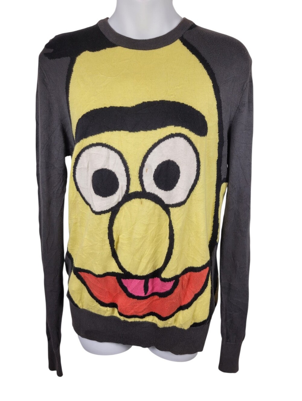 2/$20 2009 Sesame Street Yellow & Grey Sweater Top Size: M